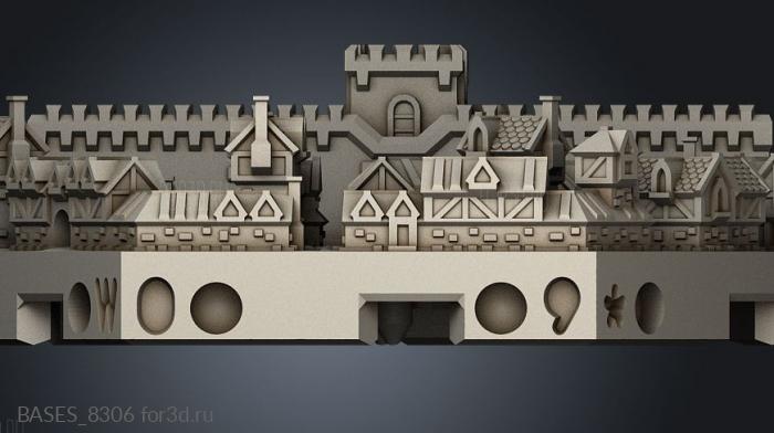 Epic Cities Wall stl model for CNC