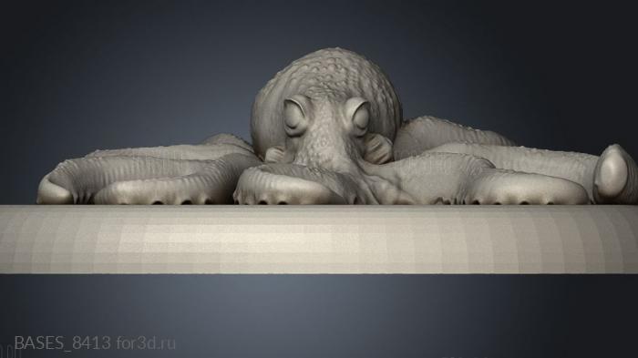 Octopus Casual Simple stl model for CNC