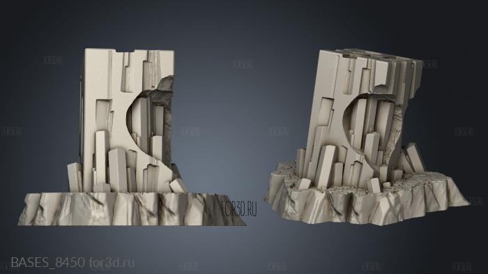 Rock Sci Fi Ruins stl model for CNC