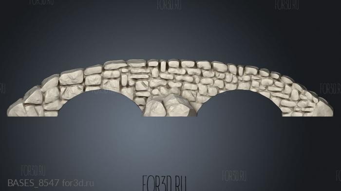 Feywood Core Terrain Bridge stl model for CNC