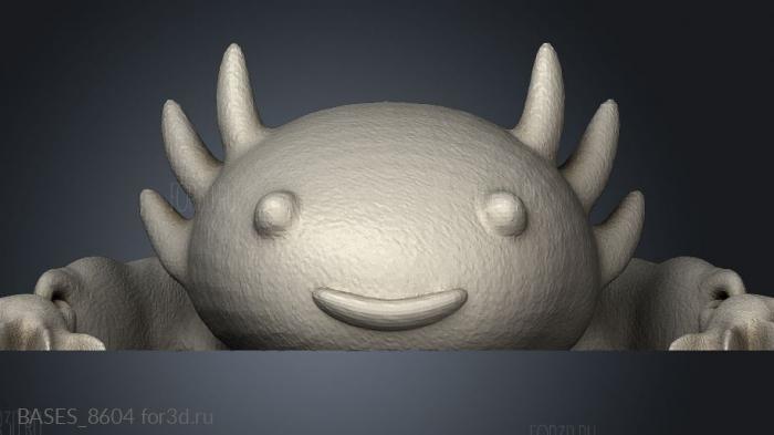 Flexibles Axolotl stl model for CNC