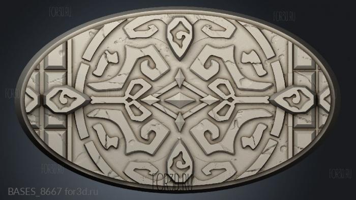 Forgotten Maze Oval stl model for CNC