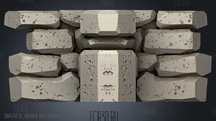 Forgotten Maze Walls Wall Intersection stl model for CNC