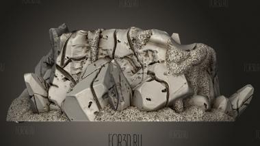 Ядро местности Замерзший Водопад 3d stl модель для ЧПУ