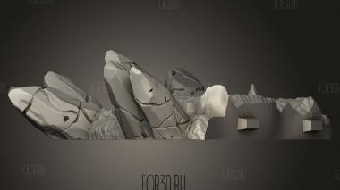 Ледяная пещера в Центре местности 3d stl модель для ЧПУ