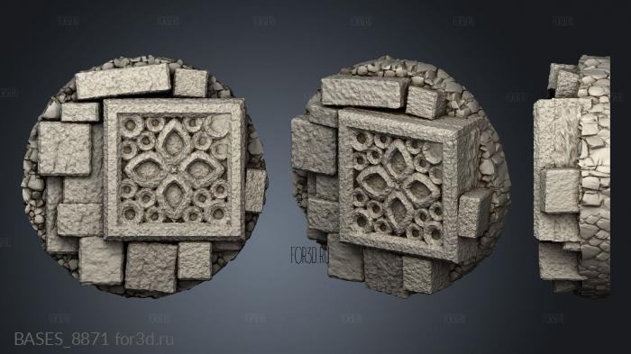 Gothic Ruins stl model for CNC