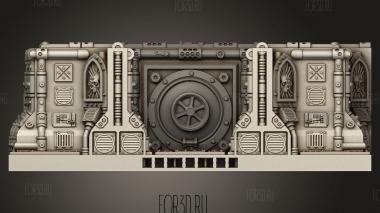 Готический Коридор Космического Корабля 3d stl модель для ЧПУ