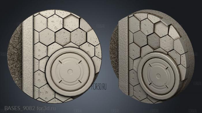 Hex Tiles Core stl model for CNC