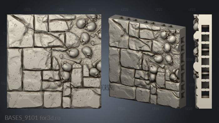 Hidden Crypt Floor Tiles stl model for CNC