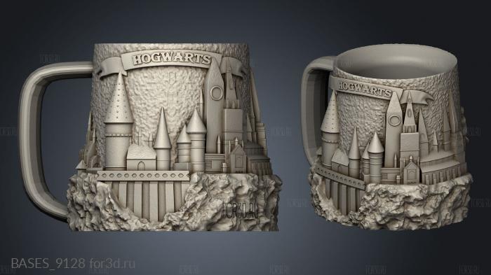 HOGWARTS Cup TAZA POLIMERO SUBLIPLAST stl model for CNC