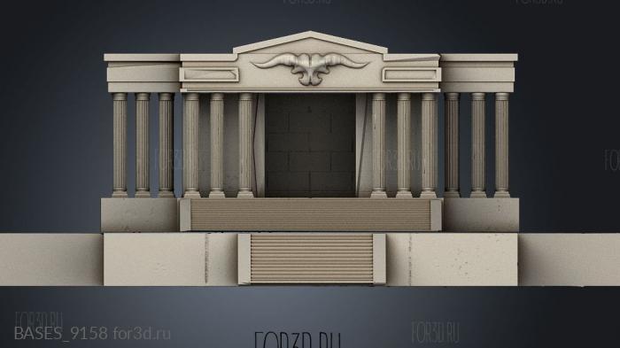 BASES_9158 stl model for CNC