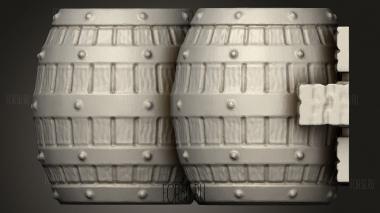 Штабель бочек пивоварни 3d stl модель для ЧПУ