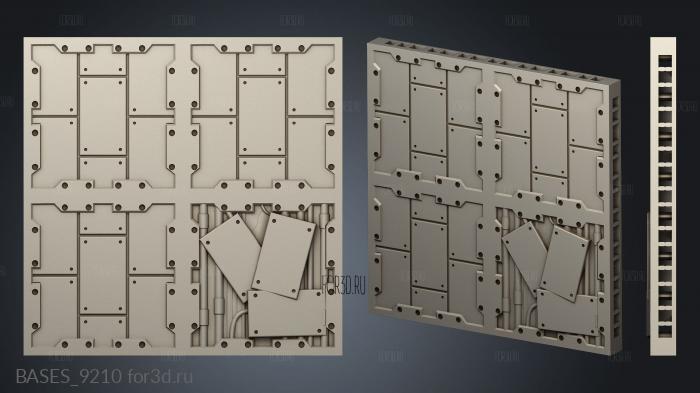 BASES_9210 stl model for CNC