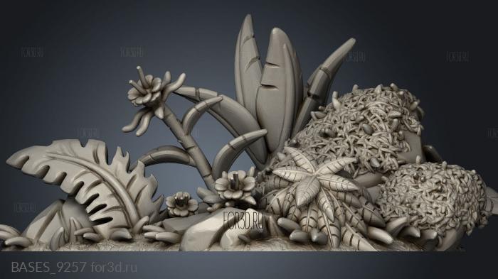 Jungle Core Foliage stl model for CNC