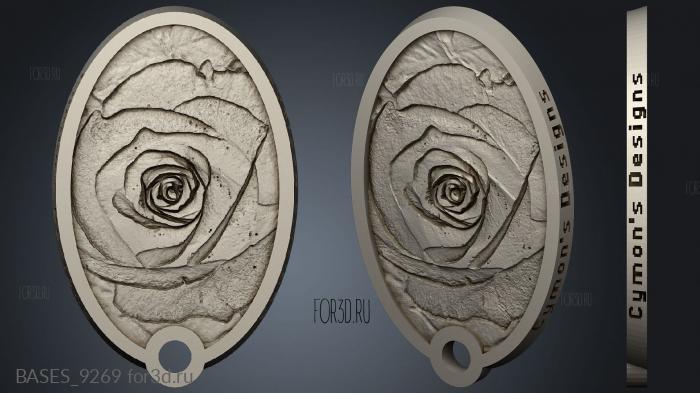 Classic Rose stl model for CNC