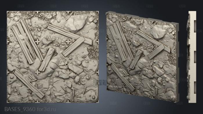 ROCK FIELD TILES stl model for CNC