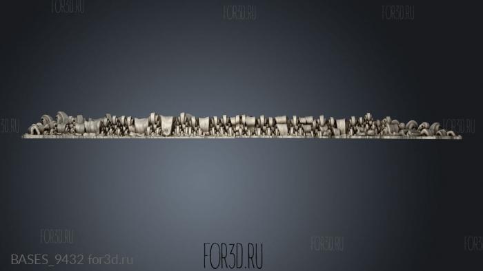 BASES_9432 stl model for CNC