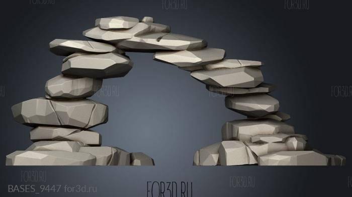 Lootbag rock plateau arch stl model for CNC