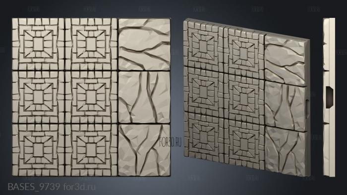 Modular mansion floor tiles 3d stl модель для ЧПУ