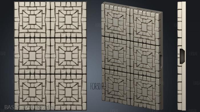 Modular mansion floor tiles 3d stl модель для ЧПУ