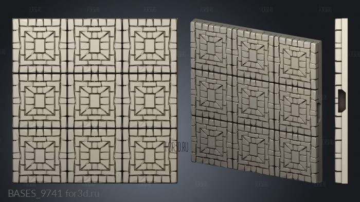 Modular mansion floor tiles 3d stl модель для ЧПУ