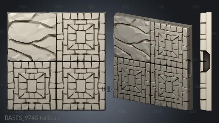 Modular mansion floor tiles 3d stl модель для ЧПУ