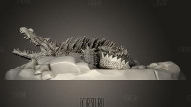 Монстр Мини-Ужасный Крокодил 3d stl модель для ЧПУ