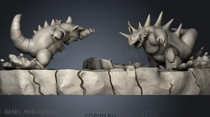 NIDOKING VS RHYDON NIDOKING VS RHYDON stl model for CNC