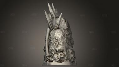 Стена Огров 3d stl модель для ЧПУ