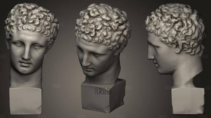 Bust of Alexander the Great stl model for CNC