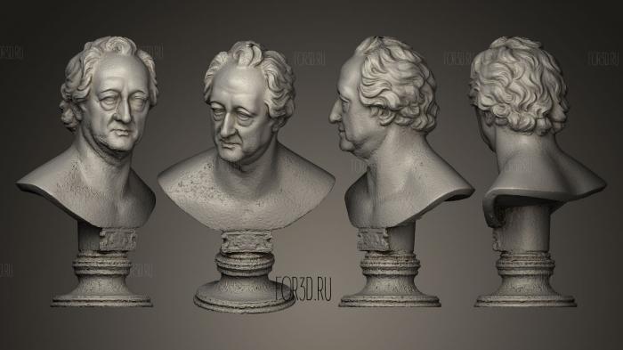 Johann Wolfgang von Goethe stl model for CNC