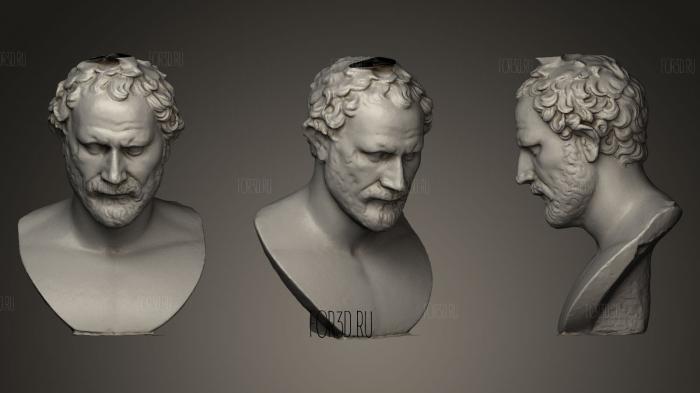 Louvre Demosthenes 3d stl модель для ЧПУ