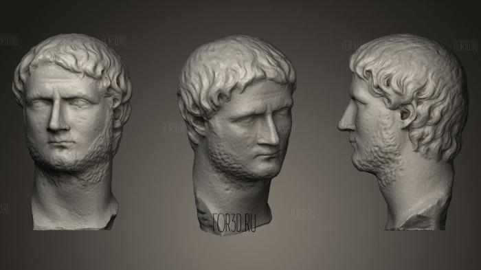 Portrait of the Emperor Gallien 3d stl модель для ЧПУ