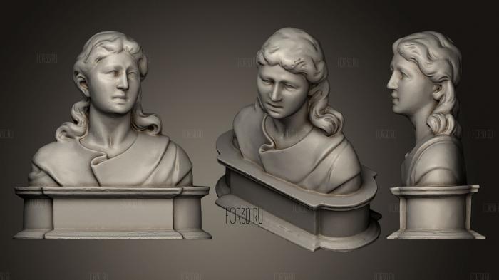 Bust de dona Museu de Reus IMRC stl model for CNC