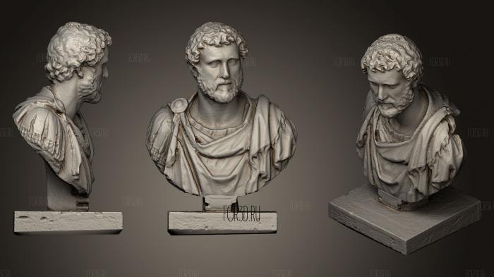 Emperor Antoninus Pius stl model for CNC