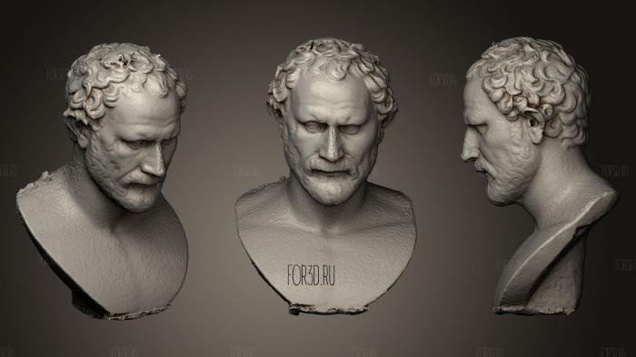 Louvre Demosthenes stl model for CNC