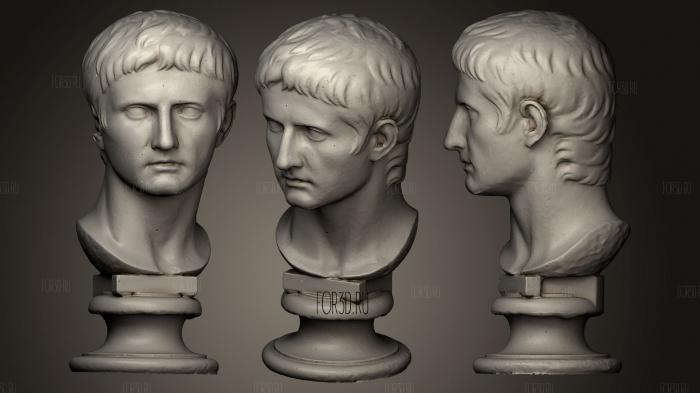 The Emperor Augustus stl model for CNC