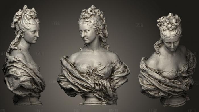 Bust Of Baronesse Sipiere stl model for CNC