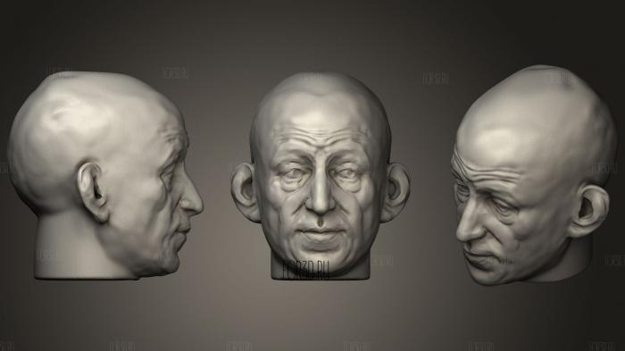 After Bust of Pietro Melllini 2 stl model for CNC