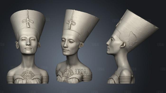 Бюст королевы Египта в Цветочном Горшке 3d stl модель для ЧПУ