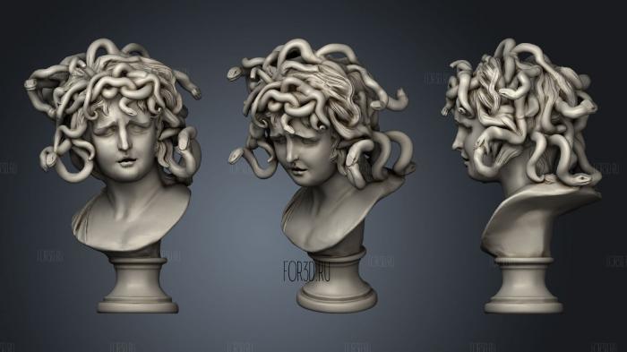 Bust of medusa at the musei capitolini rome 1 stl model for CNC