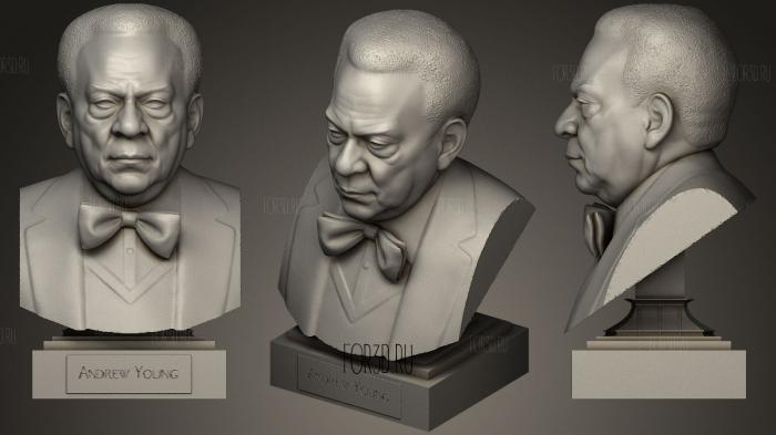 Andrew Young Civil Rights Leader stl model for CNC