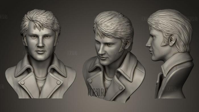 Скульптура Элвиса Пресли 3d stl модель для ЧПУ