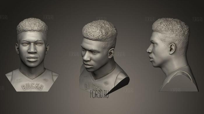 Giannis Antetokounmpo stl model for CNC