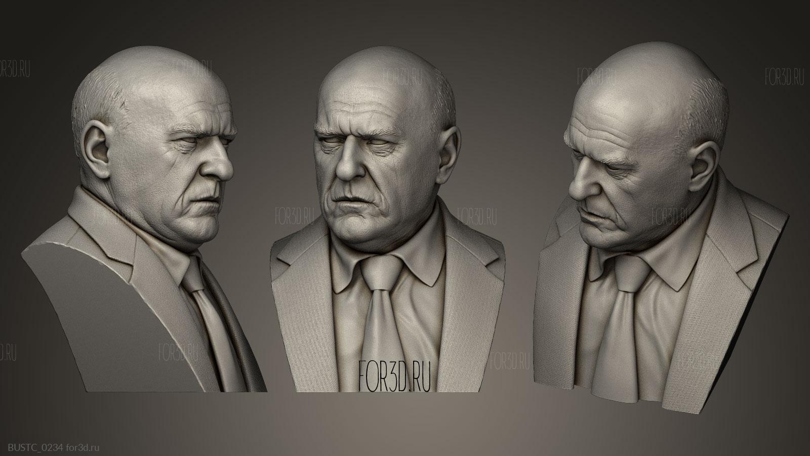 Хэнк Шредер из сериала «Во все тяжкие» - 3d stl модель для ЧПУ