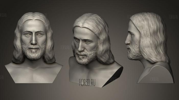 Jesus reconstruction based on Shroud of Turin 3d stl модель для ЧПУ