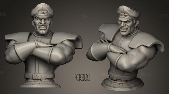M Bison from Street Fighter stl model for CNC