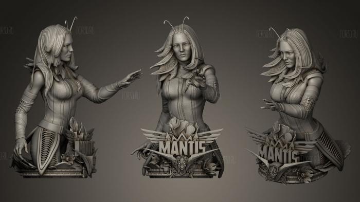 Mantis Marvel Comics stl model for CNC