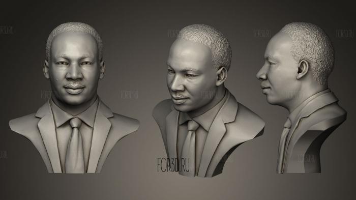 Martin Luther King sculpture stl model for CNC