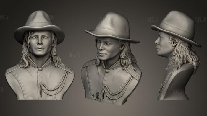 Майкл Джексон в жару 3d stl модель для ЧПУ
